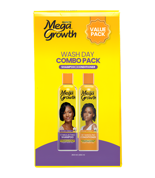 Megagrowth 2-in-1 Wash Day Combo Value Pack 354ml + 354ml